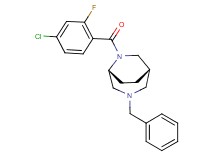 (1S*,5R*)-3-benzyl-6-(4-chloro-2-fluorobenzoyl)-3,6-diazabicyclo[3.2.2]nonane