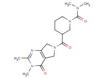 3-[(2,3-dimethyl-4-oxo-3,4,5,7-tetrahydro-6H-pyrrolo[3,4-d]pyrimidin-6-yl)carbonyl]-N,N-dimethyl-1-piperidinecarboxamide