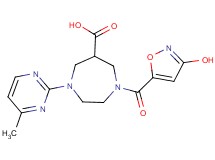 1-[(3-hydroxyisoxazol-5-yl)carbonyl]-4-(4-methylpyrimidin-2-yl)-1,4-diazepane-6-carboxylic acid