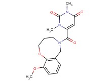6-[(10-methoxy-3,4-dihydro-2H-1,5-benzoxazocin-5(6H)-yl)carbonyl]-1,3-dimethyl-2,4(1H,3H)-pyrimidinedione