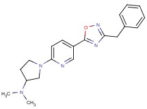 1-[5-(3-benzyl-1,2,4-oxadiazol-5-yl)-2-pyridinyl]-N,N-dimethyl-3-pyrrolidinamine