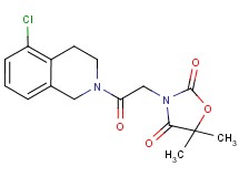 3-[2-(5-chloro-3,4-dihydroisoquinolin-2(1H)-yl)-2-oxoethyl]-5,5-dimethyl-1,3-oxazolidine-2,4-dione