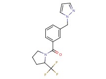 1-(3-{[2-(trifluoromethyl)-1-pyrrolidinyl]carbonyl}benzyl)-1H-pyrazole