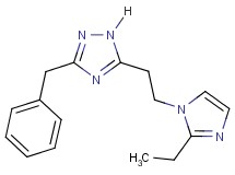 3-benzyl-5-[2-(2-ethyl-1H-imidazol-1-yl)ethyl]-1H-1,2,4-triazole