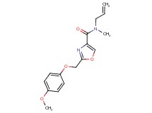 N-allyl-2-[(4-methoxyphenoxy)methyl]-N-methyl-1,3-oxazole-4-carboxamide