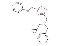 N-benzyl-1-cyclopropyl-N-{[3-(phenoxymethyl)-1,2,4-oxadiazol-5-yl]methyl}methanamine