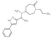 5-{methyl[1-(5-phenyl-1H-pyrazol-3-yl)ethyl]amino}-1-propyl-2-azepanone