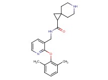 N-{[2-(2,6-dimethylphenoxy)pyridin-3-yl]methyl}-6-azaspiro[2.5]octane-1-carboxamide