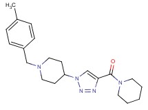 1-(4-methylbenzyl)-4-[4-(1-piperidinylcarbonyl)-1H-1,2,3-triazol-1-yl]piperidine