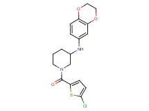 1-[(5-chloro-2-thienyl)carbonyl]-N-(2,3-dihydro-1,4-benzodioxin-6-yl)-3-piperidinamine