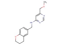 N-(3,4-dihydro-2H-chromen-6-ylmethyl)-6-(methoxymethyl)pyrimidin-4-amine