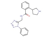 N-[(1-phenyl-1H-tetrazol-5-yl)methyl]-2-(3-pyrrolidinyl)benzamide hydrochloride