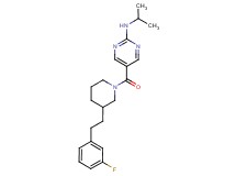 5-({3-[2-(3-fluorophenyl)ethyl]-1-piperidinyl}carbonyl)-N-isopropyl-2-pyrimidinamine