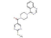 4-(4-{[2-(methylthio)-5-pyrimidinyl]carbonyl}-1-piperazinyl)quinazoline