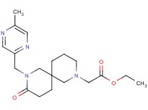 ethyl {8-[(5-methyl-2-pyrazinyl)methyl]-9-oxo-2,8-diazaspiro[5.5]undec-2-yl}acetate
