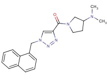 N,N-dimethyl-1-{[1-(1-naphthylmethyl)-1H-1,2,3-triazol-4-yl]carbonyl}-3-pyrrolidinamine