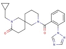 2-(cyclopropylmethyl)-8-[2-(1H-1,2,4-triazol-1-yl)benzoyl]-2,8-diazaspiro[5.5]undecan-3-one
