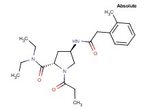(4R)-N,N-diethyl-4-{[(2-methylphenyl)acetyl]amino}-1-propionyl-L-prolinamide
