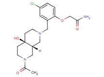 2-(2-{[(4aR*,8aR*)-7-acetyl-4a-hydroxyoctahydro-2,7-naphthyridin-2(1H)-yl]methyl}-4-chlorophenoxy)acetamide