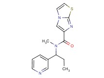 N-methyl-N-(1-pyridin-3-ylpropyl)imidazo[2,1-b][1,3]thiazole-6-carboxamide
