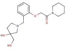 3-(hydroxymethyl)-1-[2-(2-oxo-2-piperidin-1-ylethoxy)benzyl]pyrrolidin-3-ol