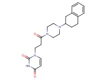 1-{3-oxo-3-[4-(1,2,3,4-tetrahydronaphthalen-2-yl)piperazin-1-yl]propyl}pyrimidine-2,4(1H,3H)-dione