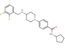 N-cyclopentyl-4-{4-[(2,3-difluorobenzyl)amino]-1-piperidinyl}benzamide