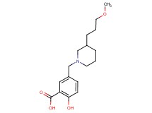 2-hydroxy-5-{[3-(3-methoxypropyl)-1-piperidinyl]methyl}benzoic acid
