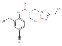 N'-(4-cyano-2-ethylphenyl)-N-ethyl-N-[(3-ethyl-1,2,4-oxadiazol-5-yl)methyl]urea