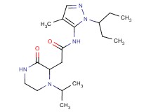 N-[1-(1-ethylpropyl)-4-methyl-1H-pyrazol-5-yl]-2-(1-isopropyl-3-oxopiperazin-2-yl)acetamide
