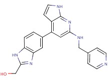 (5-{6-[(pyridin-4-ylmethyl)amino]-1H-pyrrolo[2,3-b]pyridin-4-yl}-1H-benzimidazol-2-yl)methanol