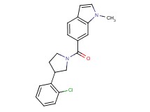 6-{[3-(2-chlorophenyl)-1-pyrrolidinyl]carbonyl}-1-methyl-1H-indole