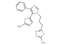 5-{3-[5-(5-methyl-2-furyl)-4-phenyl-1H-imidazol-1-yl]propyl}-1,3,4-thiadiazol-2-amine