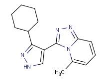 3-(3-cyclohexyl-1H-pyrazol-4-yl)-5-methyl[1,2,4]triazolo[4,3-a]pyridine