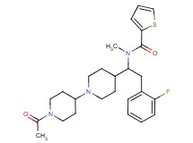 N-[1-(1'-acetyl-1,4'-bipiperidin-4-yl)-2-(2-fluorophenyl)ethyl]-N-methyl-2-thiophenecarboxamide