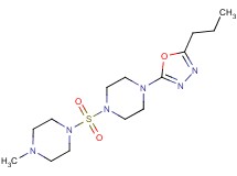 1-methyl-4-{[4-(5-propyl-1,3,4-oxadiazol-2-yl)piperazin-1-yl]sulfonyl}piperazine