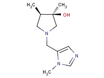 (3R*,4R*)-3,4-dimethyl-1-[(1-methyl-1H-imidazol-5-yl)methyl]-3-pyrrolidinol