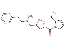 ({3-[(2-ethyl-2,5-dihydro-1H-pyrrol-1-yl)carbonyl]isoxazol-5-yl}methyl)methyl(2-phenylethyl)amine