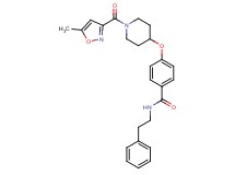 4-({1-[(5-methyl-3-isoxazolyl)carbonyl]-4-piperidinyl}oxy)-N-(2-phenylethyl)benzamide