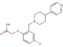 {4-chloro-2-[(4-pyridin-4-ylpiperidin-1-yl)methyl]phenoxy}acetic acid