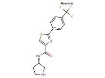 N-[(3R)-3-pyrrolidinyl]-2-[4-(trifluoromethyl)phenyl]-1,3-thiazole-4-carboxamide