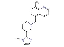8-methyl-5-{[3-(1-methyl-1H-imidazol-2-yl)piperidin-1-yl]methyl}quinoline