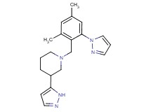 1-[2,4-dimethyl-6-(1H-pyrazol-1-yl)benzyl]-3-(1H-pyrazol-5-yl)piperidine