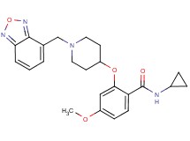 2-{[1-(2,1,3-benzoxadiazol-4-ylmethyl)-4-piperidinyl]oxy}-N-cyclopropyl-4-methoxybenzamide