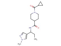 1-(cyclopropylcarbonyl)-N-[1-(1-methyl-1H-pyrazol-4-yl)propyl]-4-piperidinecarboxamide