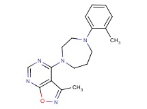 3-methyl-4-[4-(2-methylphenyl)-1,4-diazepan-1-yl]isoxazolo[5,4-d]pyrimidine