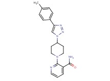 2-{4-[4-(4-methylphenyl)-1H-1,2,3-triazol-1-yl]piperidin-1-yl}nicotinamide