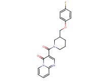 3-({3-[(4-fluorophenoxy)methyl]-1-piperidinyl}carbonyl)-4H-pyrido[1,2-a]pyrimidin-4-one