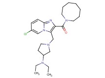 1-{[2-(1-azocanylcarbonyl)-6-chloroimidazo[1,2-a]pyridin-3-yl]methyl}-N,N-diethyl-3-pyrrolidinamine