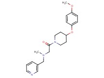 2-[4-(4-methoxyphenoxy)-1-piperidinyl]-N-methyl-2-oxo-N-(3-pyridinylmethyl)ethanamine